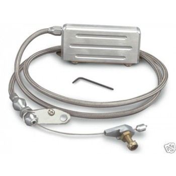 CHEVY HOLDEN HOT ROD GM TH400 LOKAR KICKDOWN CABLE STAINLESS BRAID - ELECTRONIC